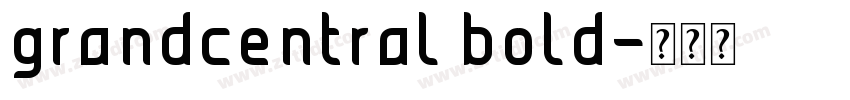 grandcentral bold字体转换